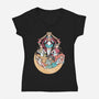 Moon Princesses-Womens-V-Neck-Tee-yumie