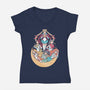 Moon Princesses-Womens-V-Neck-Tee-yumie