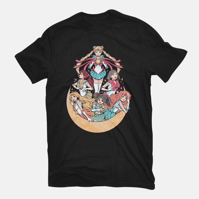 Moon Princesses-Womens-Fitted-Tee-yumie