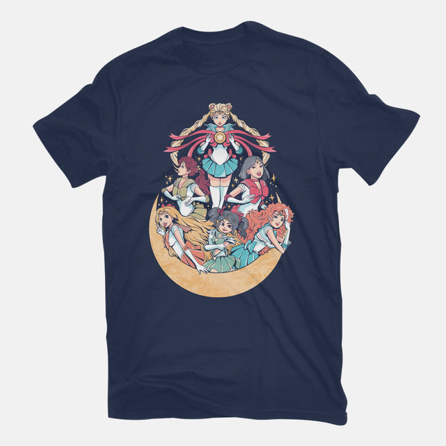 Moon Princesses-Womens-Fitted-Tee-yumie