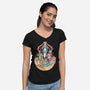 Moon Princesses-Womens-V-Neck-Tee-yumie