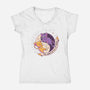 Moon Captor-Womens-V-Neck-Tee-yumie