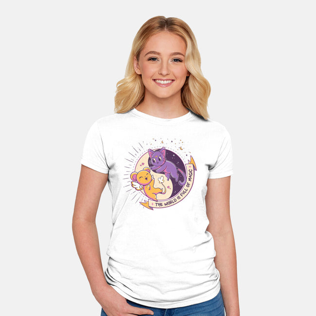 Moon Captor-Womens-Fitted-Tee-yumie