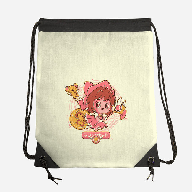 Sakura Card-None-Drawstring-Bag-yumie