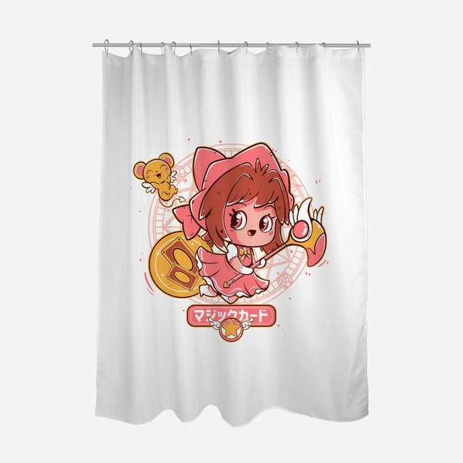 Sakura Card-None-Polyester-Shower Curtain-yumie