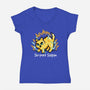 Cat Supurr-Womens-V-Neck-Tee-NemiMakeit