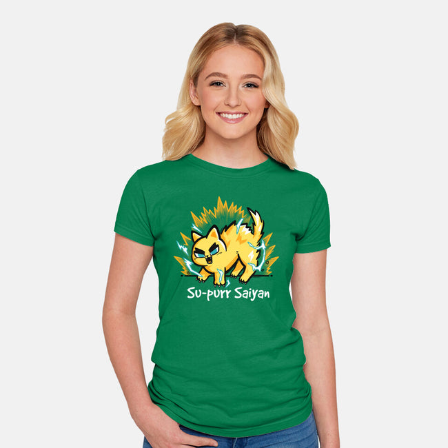 Cat Supurr-Womens-Fitted-Tee-NemiMakeit