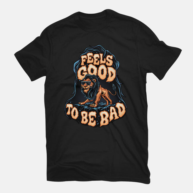 Feels Good To Be Bad-Womens-Fitted-Tee-momma_gorilla