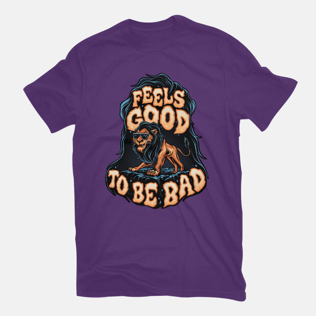 Feels Good To Be Bad-Womens-Fitted-Tee-momma_gorilla