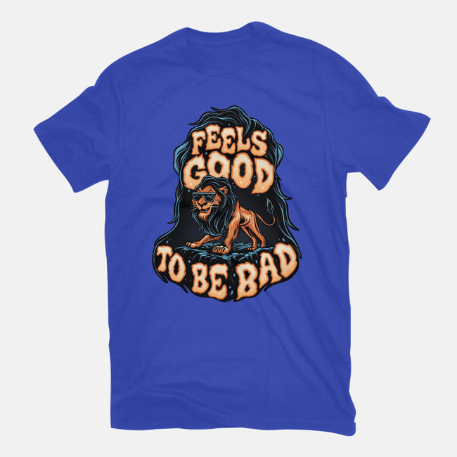 Feels Good To Be Bad-Womens-Fitted-Tee-momma_gorilla