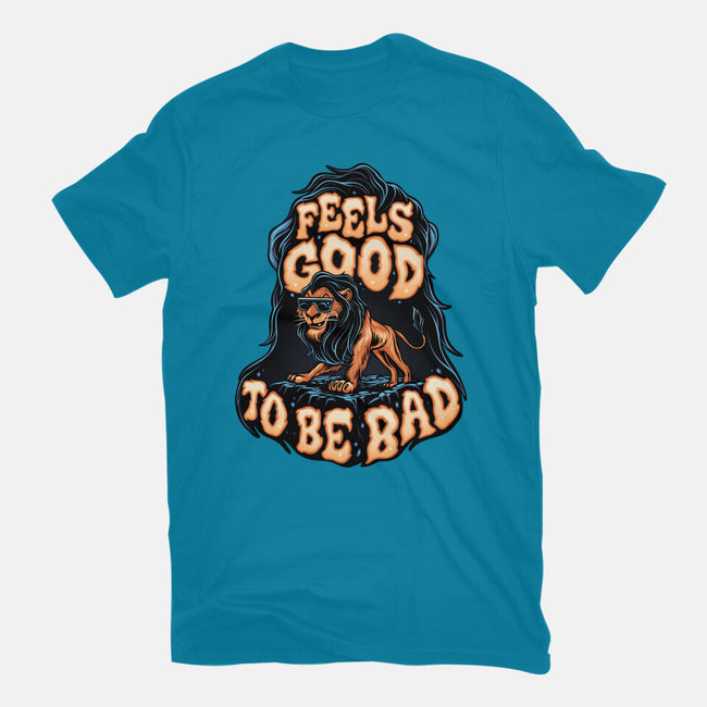 Feels Good To Be Bad-Womens-Fitted-Tee-momma_gorilla
