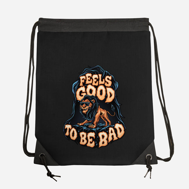 Feels Good To Be Bad-None-Drawstring-Bag-momma_gorilla