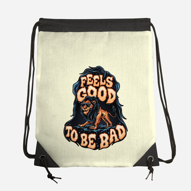 Feels Good To Be Bad-None-Drawstring-Bag-momma_gorilla