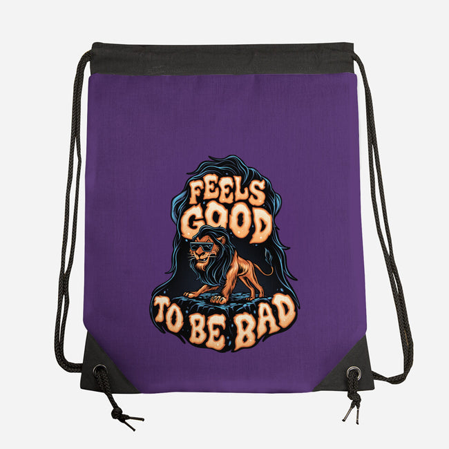 Feels Good To Be Bad-None-Drawstring-Bag-momma_gorilla