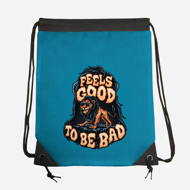 Feels Good To Be Bad-None-Drawstring-Bag-momma_gorilla