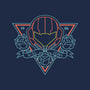 Neon Hipster Samus-Womens-V-Neck-Tee-Astrobot Invention