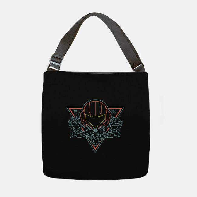 Neon Hipster Samus-None-Adjustable Tote-Bag-Astrobot Invention