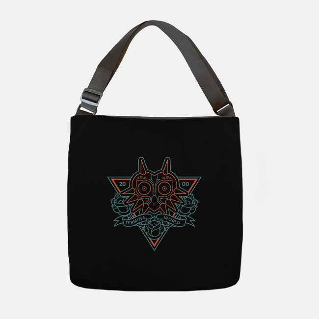 Neon Hipster Majora-None-Adjustable Tote-Bag-Astrobot Invention