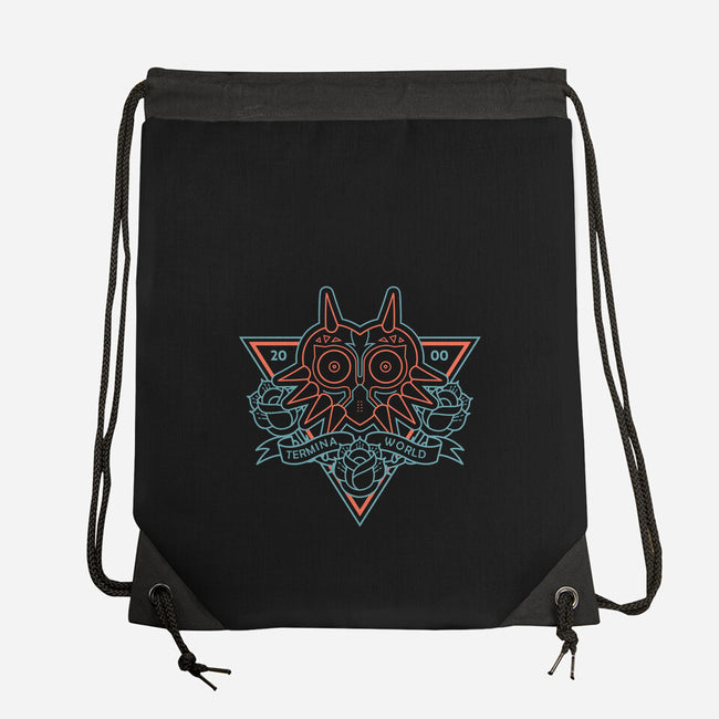 Neon Hipster Majora-None-Drawstring-Bag-Astrobot Invention