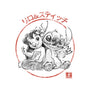 Aloha And Cosmo Sumi-E-Unisex-Baseball-Tee-Astrobot Invention
