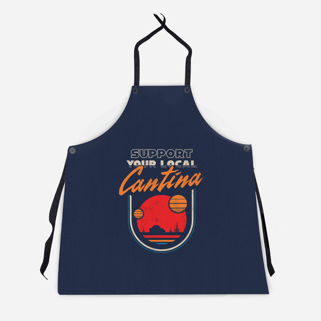 Support Your Local Cantina-Unisex-Kitchen-Apron-sachpica