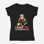 I Want You For Commando Elite-Womens-V-Neck-Tee-jasesa