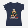 I Want You For Commando Elite-Womens-V-Neck-Tee-jasesa