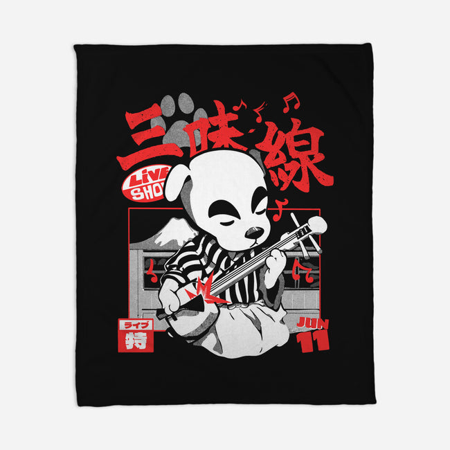 Shamisen Barker-None-Fleece-Blanket-Estudio Horta