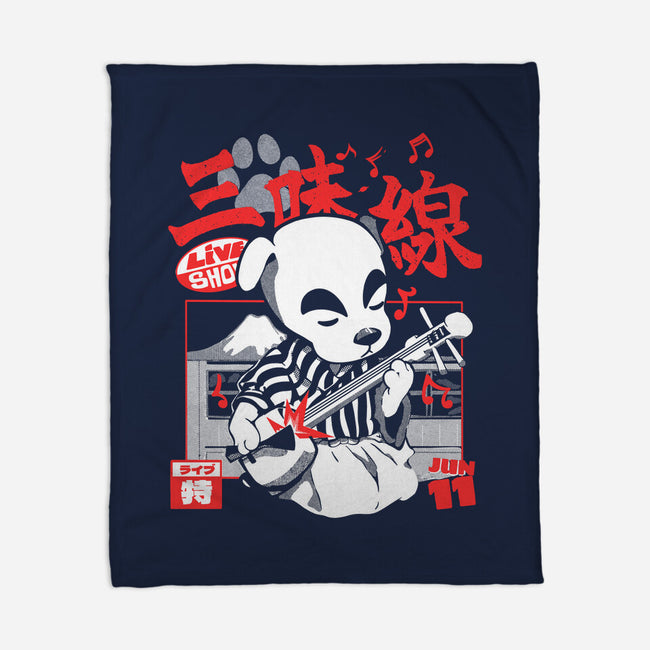 Shamisen Barker-None-Fleece-Blanket-Estudio Horta