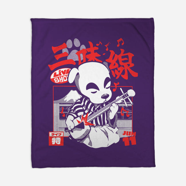 Shamisen Barker-None-Fleece-Blanket-Estudio Horta