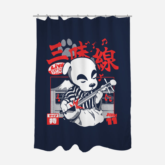 Shamisen Barker-None-Polyester-Shower Curtain-Estudio Horta
