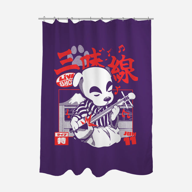Shamisen Barker-None-Polyester-Shower Curtain-Estudio Horta
