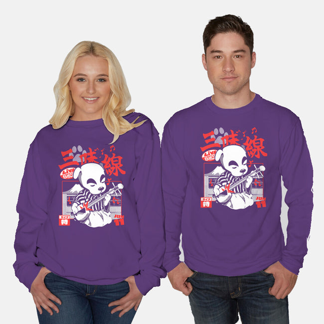 Shamisen Barker-Unisex-Crew Neck-Sweatshirt-Estudio Horta