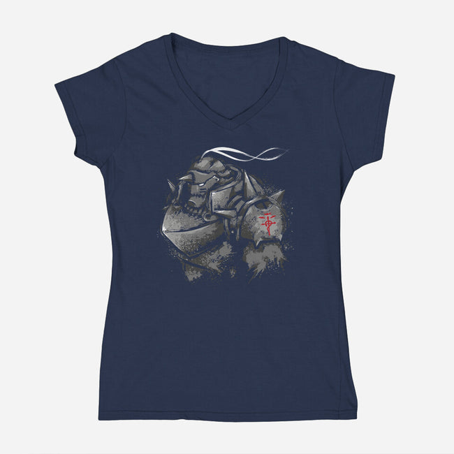 Inside The Armor-Womens-V-Neck-Tee-DrMonekers