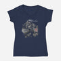 Inside The Armor-Womens-V-Neck-Tee-DrMonekers