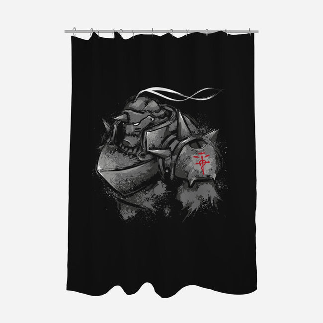 Inside The Armor-None-Polyester-Shower Curtain-DrMonekers