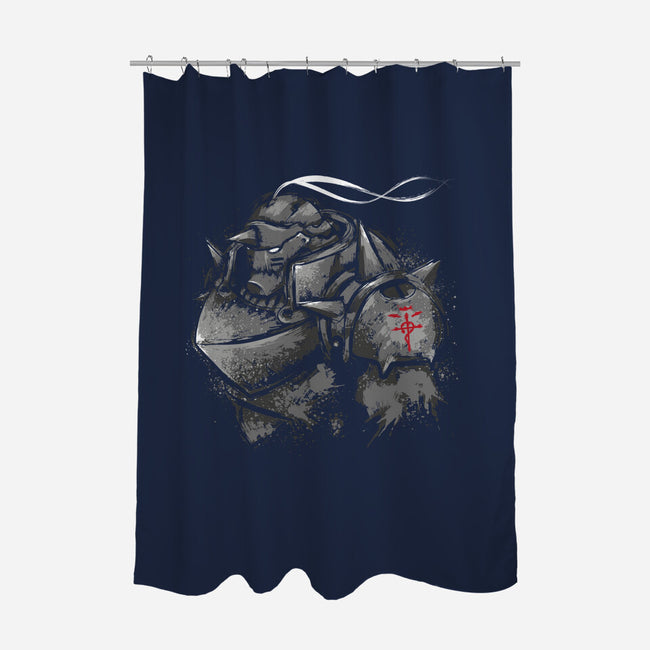 Inside The Armor-None-Polyester-Shower Curtain-DrMonekers
