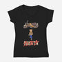 Neo Biker Catana-Womens-V-Neck-Tee-vp021