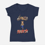 Neo Biker Catana-Womens-V-Neck-Tee-vp021