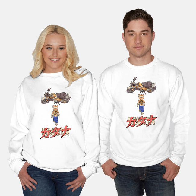 Neo Biker Catana-Unisex-Crew Neck-Sweatshirt-vp021