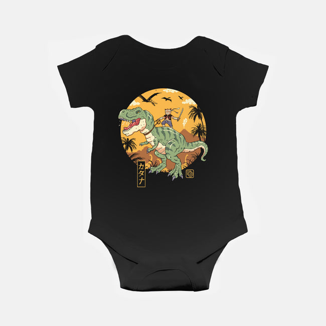 Jurassic Catana T-Rex-Baby-Basic-Onesie-vp021