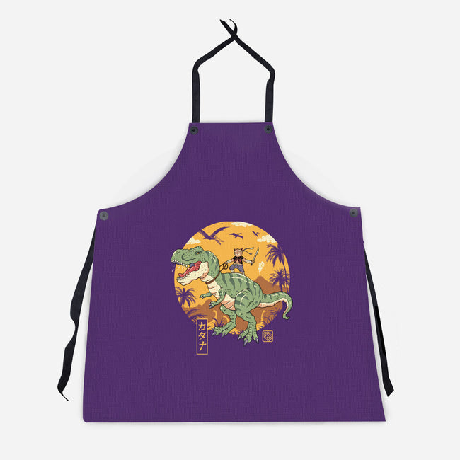 Jurassic Catana T-Rex-Unisex-Kitchen-Apron-vp021