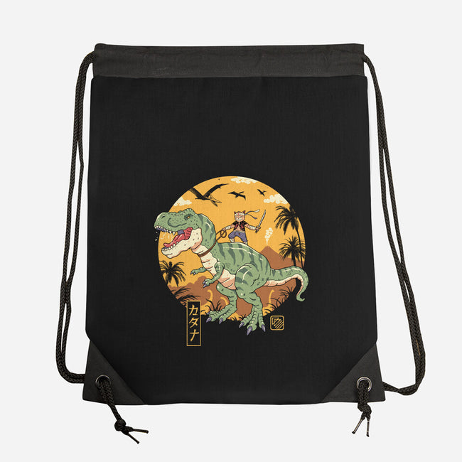Jurassic Catana T-Rex-None-Drawstring-Bag-vp021