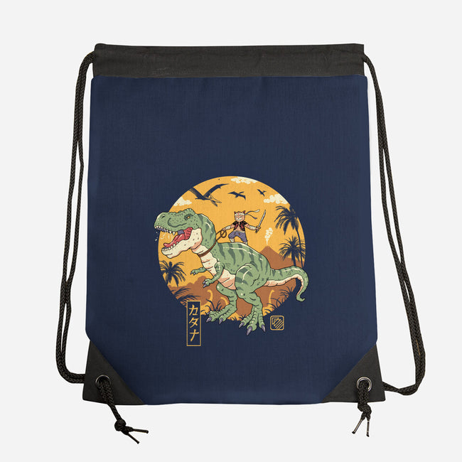 Jurassic Catana T-Rex-None-Drawstring-Bag-vp021