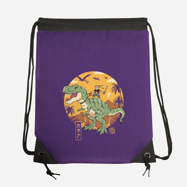 Jurassic Catana T-Rex-None-Drawstring-Bag-vp021