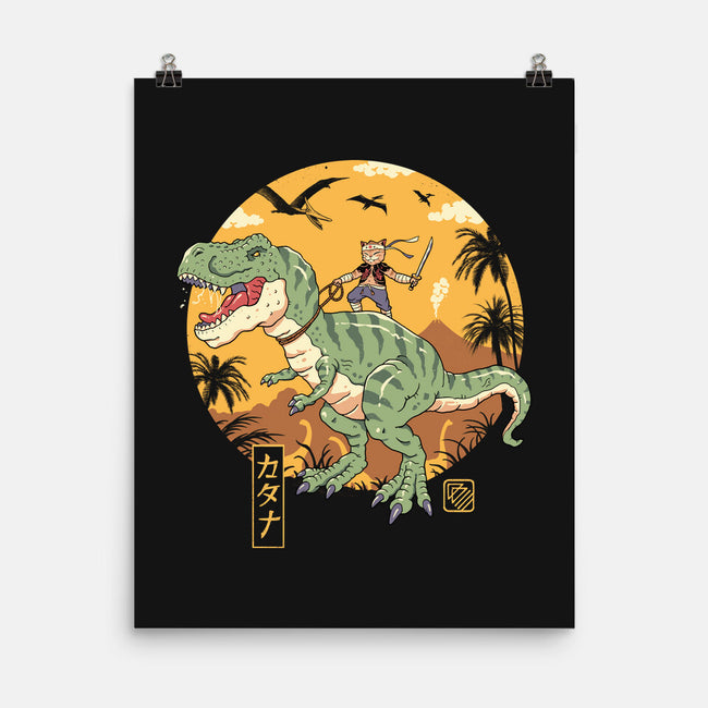 Jurassic Catana T-Rex-None-Matte-Poster-vp021