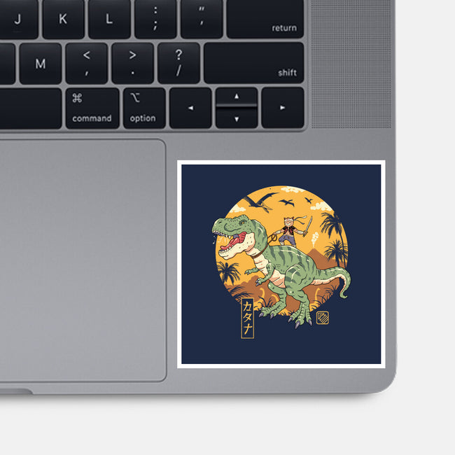 Jurassic Catana T-Rex-None-Glossy-Sticker-vp021