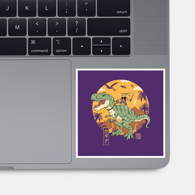Jurassic Catana T-Rex-None-Glossy-Sticker-vp021