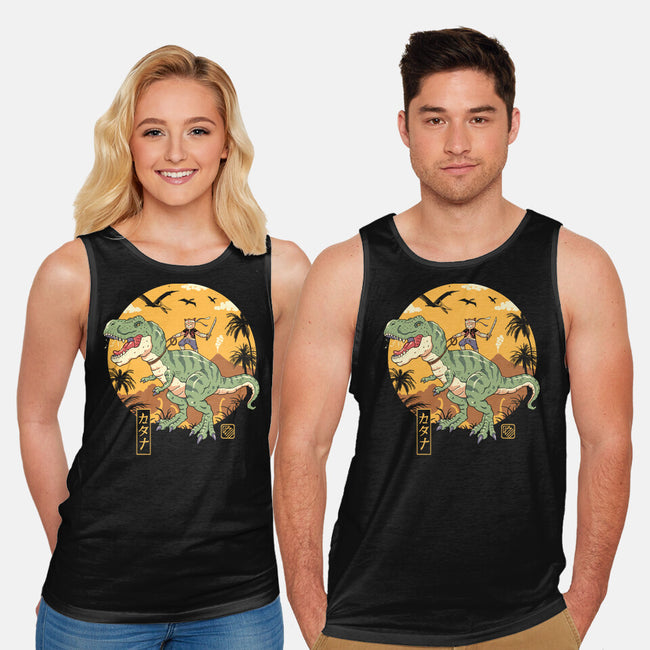 Jurassic Catana T-Rex-Unisex-Basic-Tank-vp021