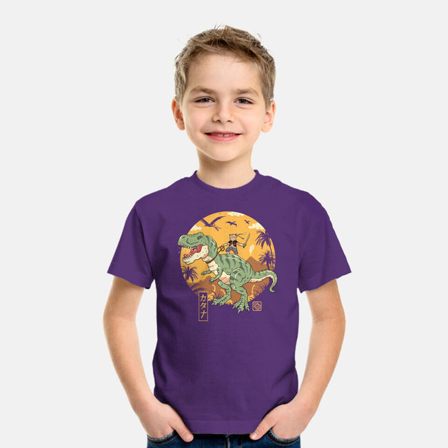 Jurassic Catana T-Rex-Youth-Basic-Tee-vp021